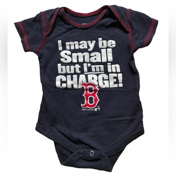 Boston Red Sox I May be Small but I’m in Charge! Onesie ⚾️ - Picture 1 of 3